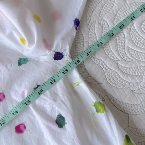 Vilagallo Multicolor Polka Dot Button Down Shirt - Picture 11 of 12